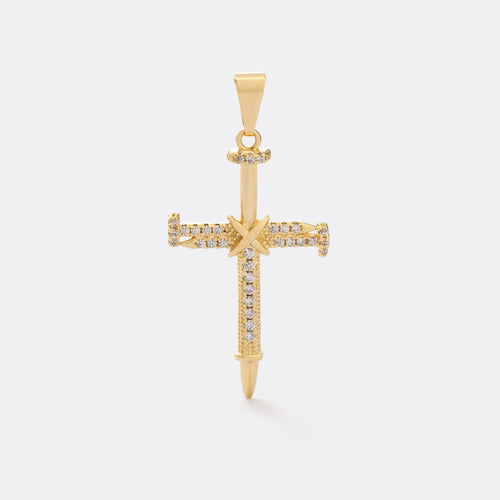 D Cruz Clavos Circonias Cristal