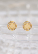 Cargar imagen en el visor de la galería, A Clover Redondo Circonias 1 Cm